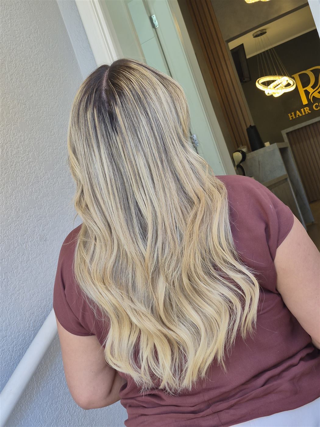 Resultado de mechas loiras feito na RD Hair Concept